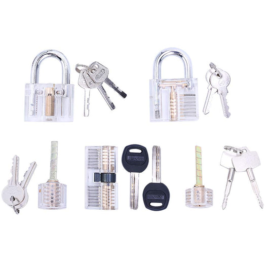 Transparent Visible Practice Locks – 5 Pack