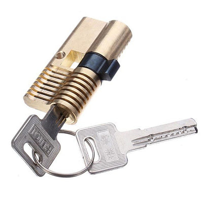 Cutaway 7 Pin Dimple Practice Lock