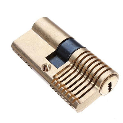 Cutaway 7 Pin Dimple Practice Lock