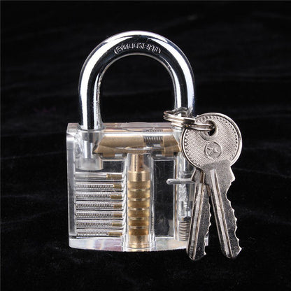 Transparent Visible Padlock Practice Lock