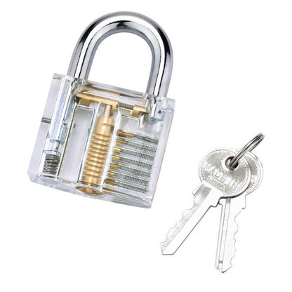 Transparent Visible Padlock Practice Lock