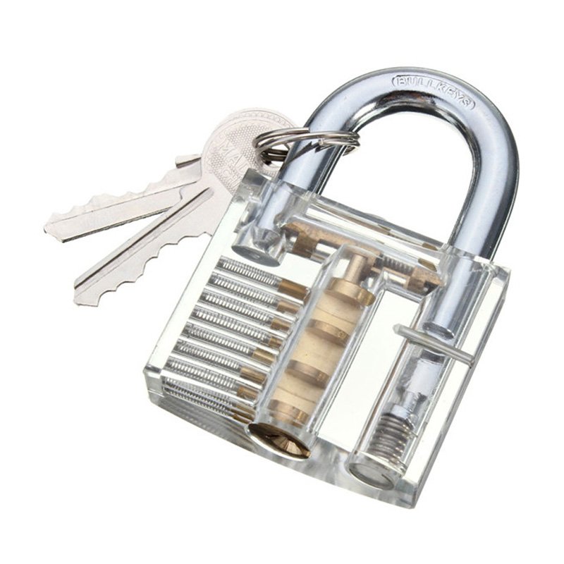 Transparent Visible Padlock Practice Lock