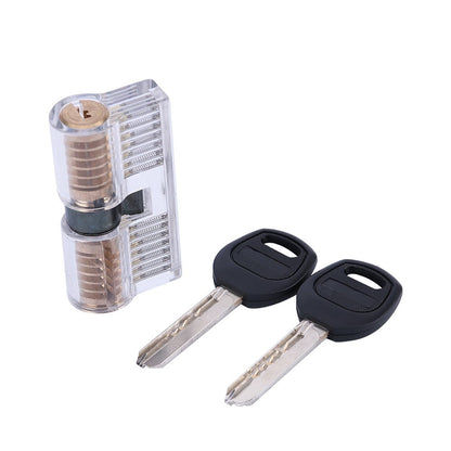 KABA Dimple Pick Set w/ Transparent Practice Lock Bundle