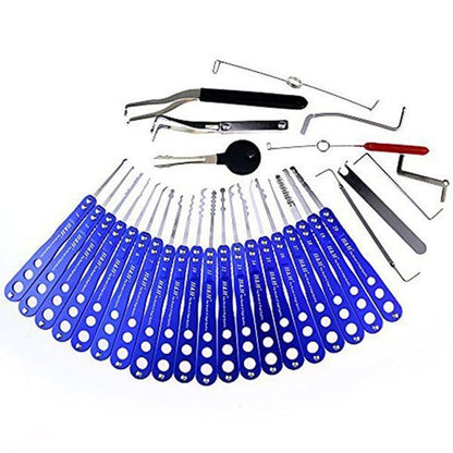 H&H 30-in-1 Lock Picks Set Transparent Practice Padlock Bundle