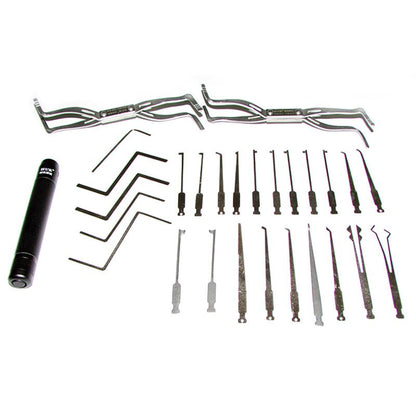 HUK 20 Lock Pick Set with LED – Interchangeable Handle