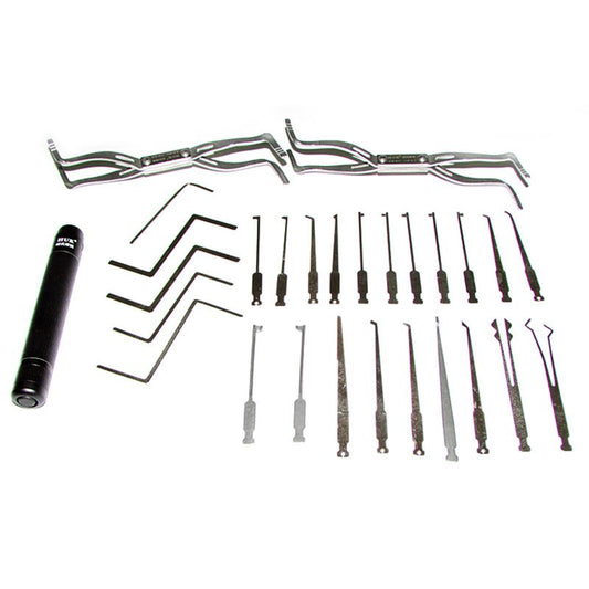 HUK 20 Lock Pick Set with LED – Interchangeable Handle