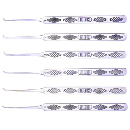 HUK 6 Piece Hook Pick Set – Premium Quality