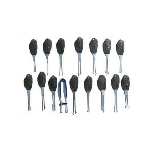 KLOM 10 Piece Wafer Lock Rake Pick Set