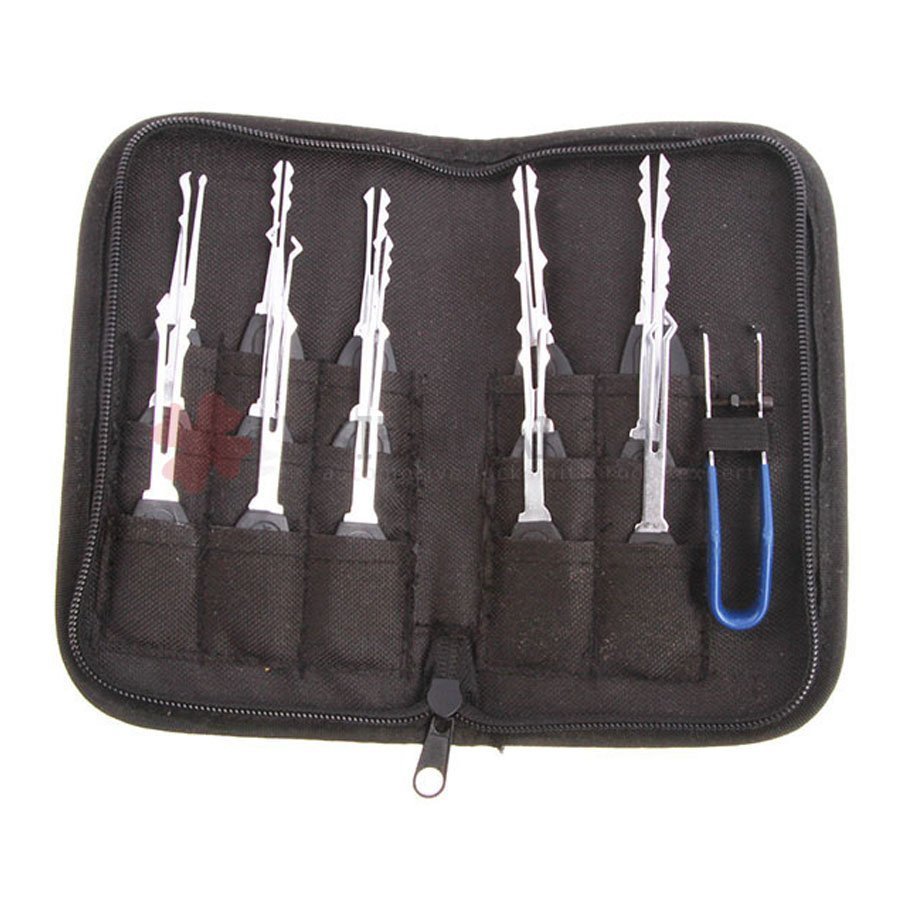 KLOM 15 Piece Wafer Lock Rake Pick Set