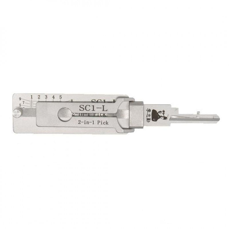 Lishi SC1-L (Reverse Handing) 2-in-1 Pick & Decoder for 5-Pin Schlage Keyway