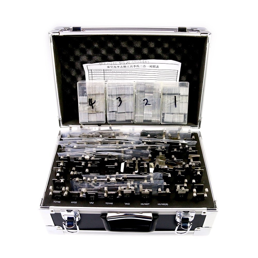 Original Lishi 2-in-1 Decoder and Pick – 102 Pieces Full Set w/ Storage Case