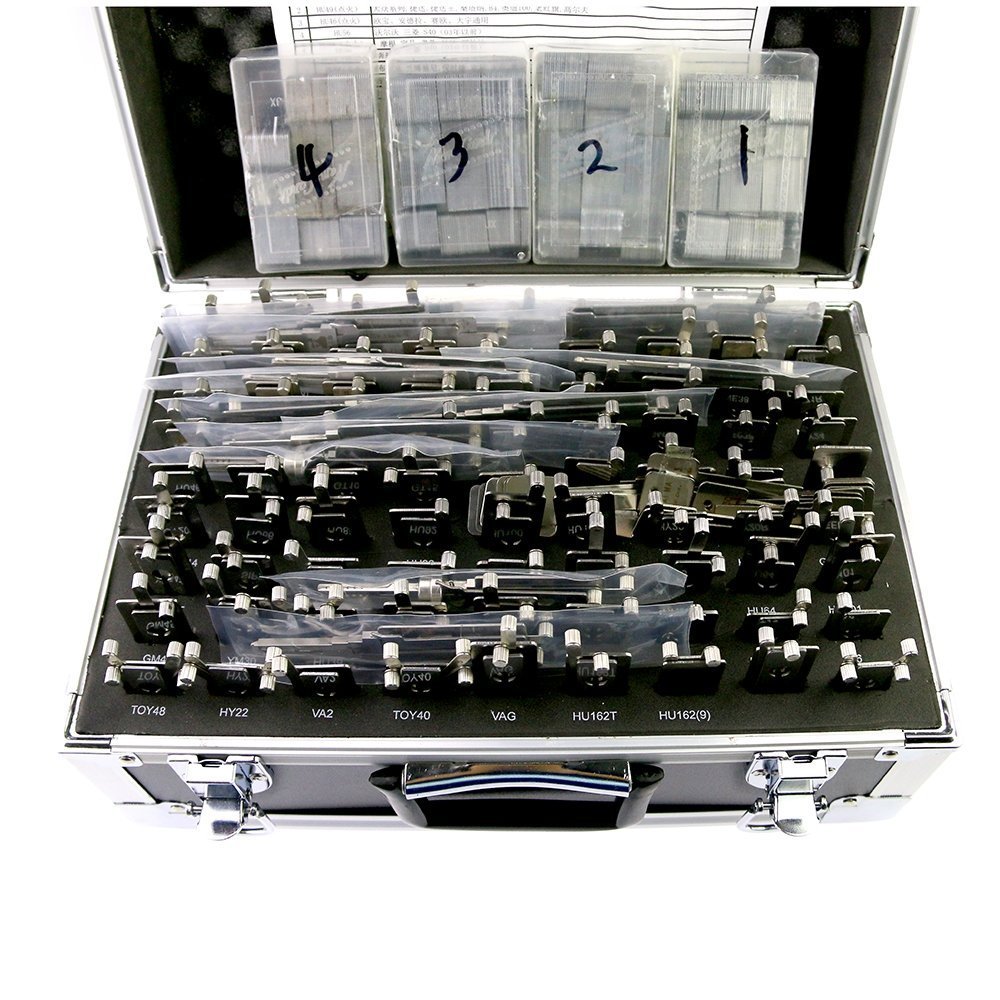 Original Lishi 2-in-1 Decoder and Pick – 102 Pieces Full Set w/ Storage Case