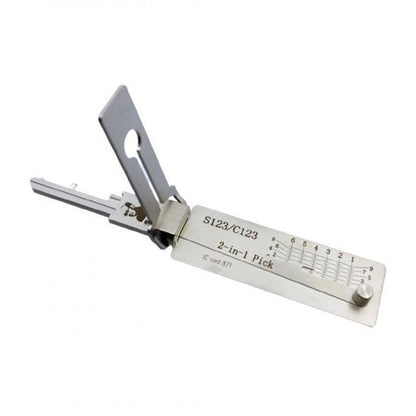 Lishi S123/C123 2-in-1 Pick & Decoder for Schlage Everest Keyway