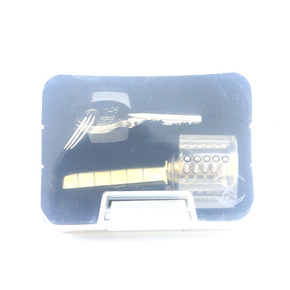 Transparent 5 Pin Rim Cylinder Practice Lock