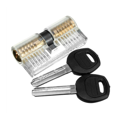 Transparent 7 Pin Dimple Practice Cylinder Lock