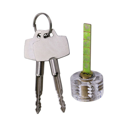 Transparent Cruciform (Cross) Practice Lock