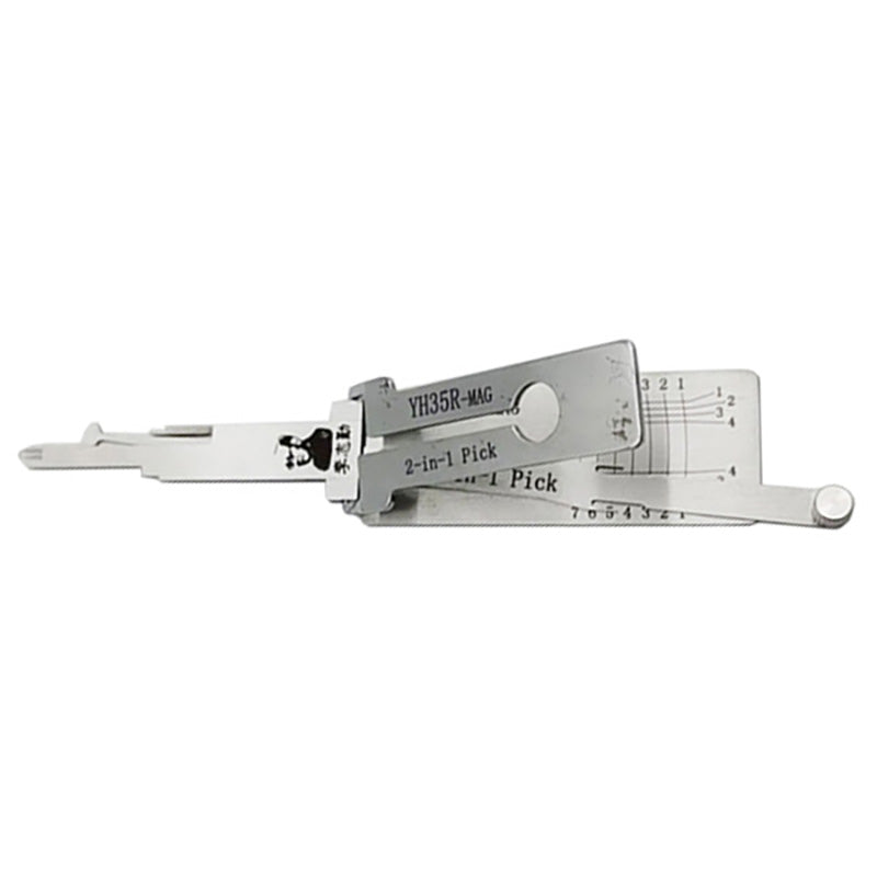 Lishi YH35R-MAG Extended Length 2in1 Decoder and Pick with Magnetic Gate